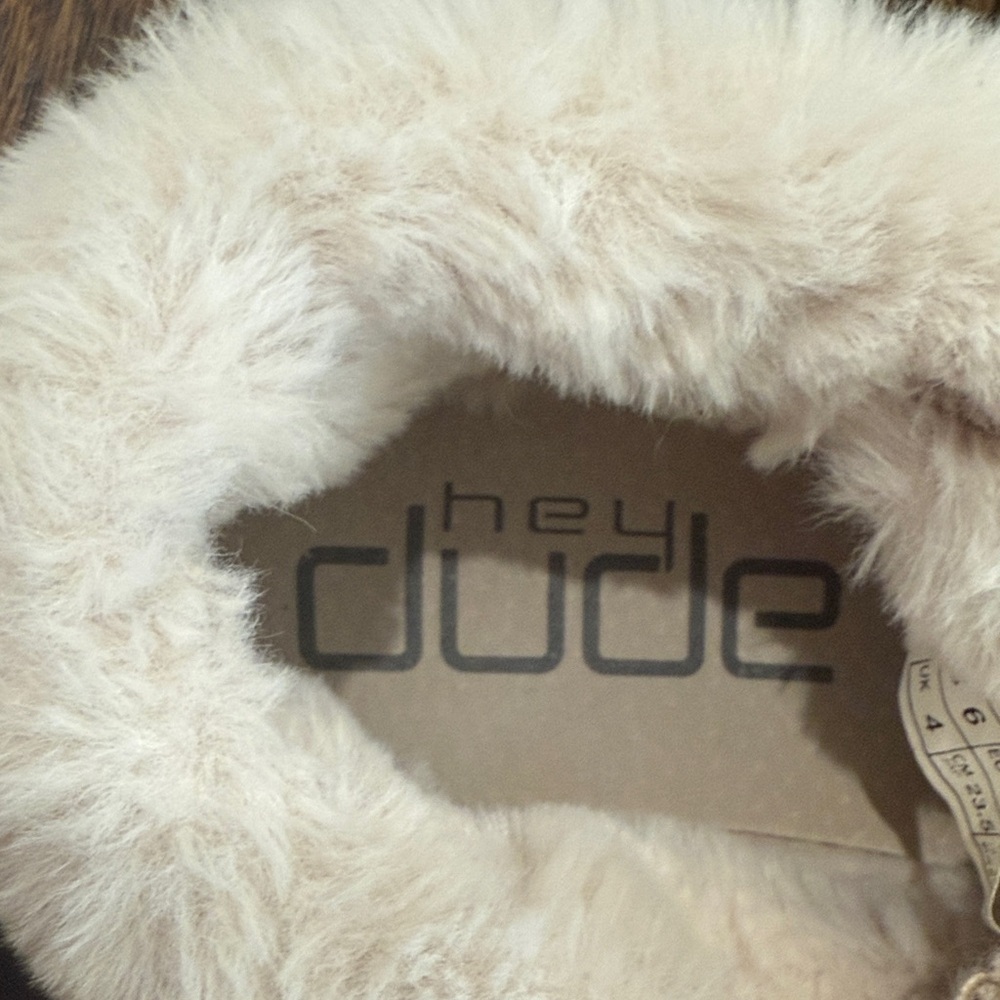 Hey Dude Britt Fur Lined Lace Up Booties Nut Women's Size 6 EU 37 - Picture 3 of 6